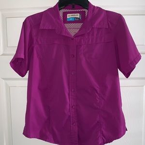Magellan Outdoors Mag-Wick Fish Gear Button Up Short Sleeve Shirt
